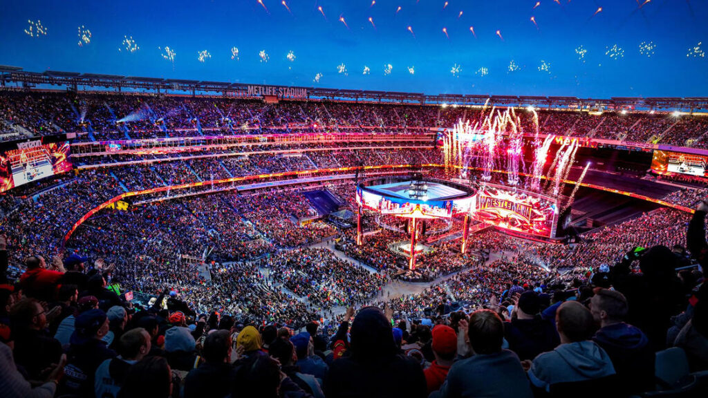 tag team banner con el Metlife Stadium