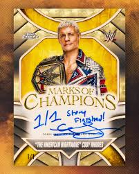 Tarjeta Autografiada de Cody Rhodes Edición Especial Night of Champions
